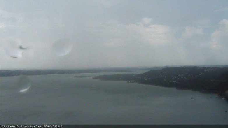 Lake Travis webcam, July 15, 2017 2:15 PM CT