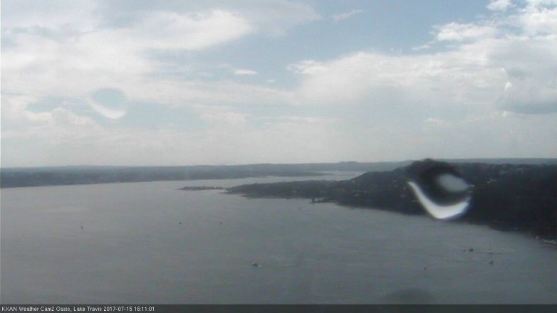Lake Travis webcam, July 15, 2017 3:25 PM CT