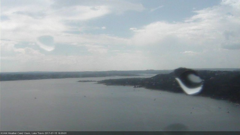 Lake Travis webcam, July 15, 2017 3:30 PM CT