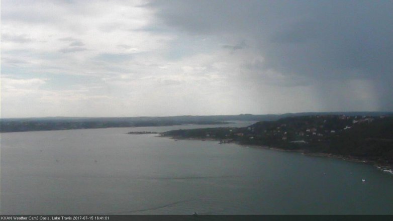 Lake Travis webcam, July 15, 2017 4:05 PM CT
