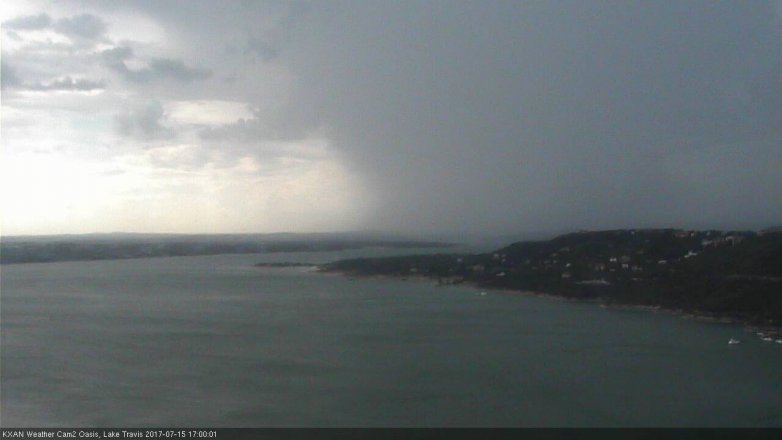 Lake Travis webcam, July 15, 2017 4:25 PM CT