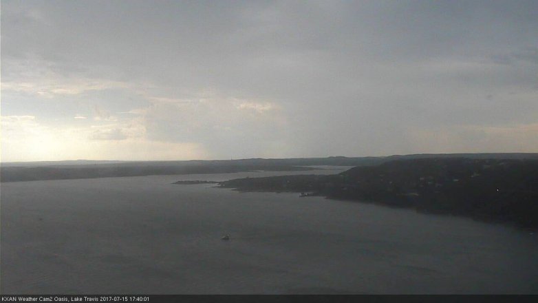 Lake Travis webcam, July 15, 2017 4:45 PM CT