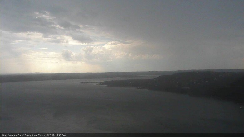 Lake Travis webcam, July 15, 2017 5:00 PM CT