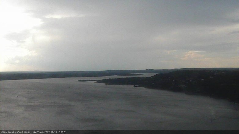 Lake Travis webcam, July 15, 2017 5:40 PM CT