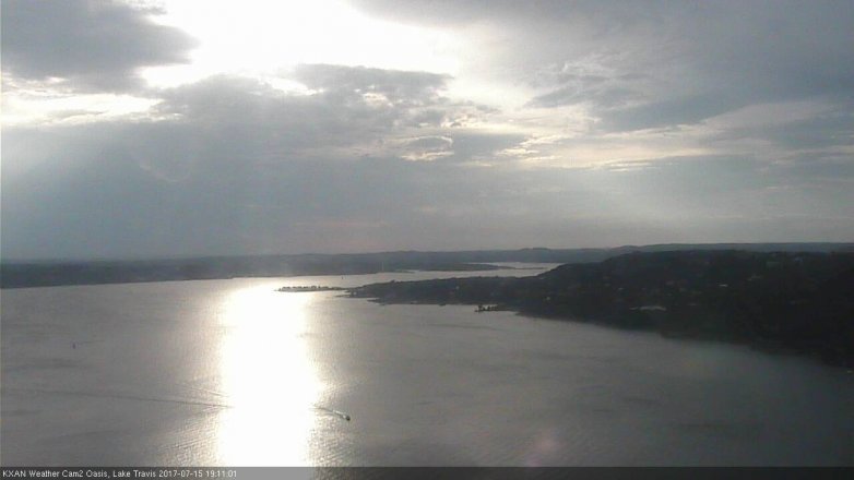 Lake Travis webcam, July 15, 2017 6:25 PM CT