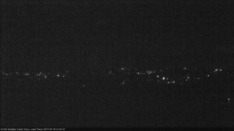 Lake Travis webcam, July 15, 2017 9:10 PM CT