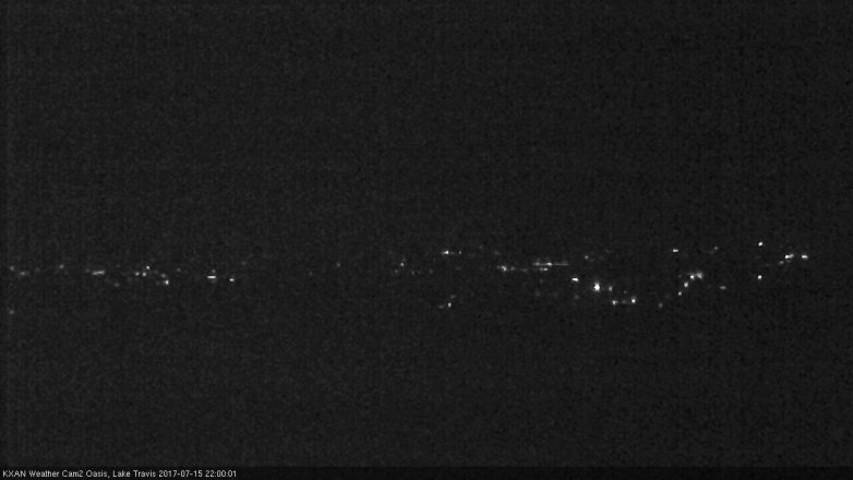 Lake Travis webcam, July 15, 2017 9:25 PM CT
