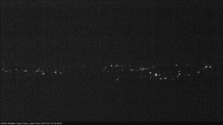 Lake Travis webcam, July 15, 2017 9:35 PM CT