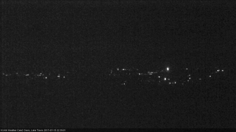 Lake Travis webcam, July 15, 2017 9:55 PM CT