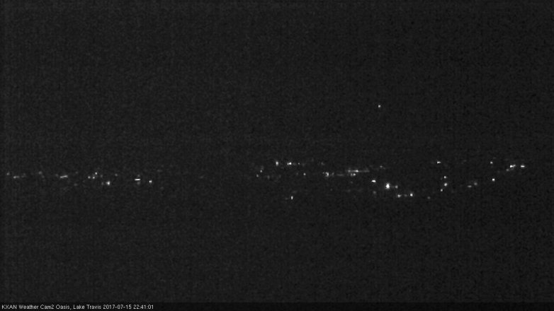 Lake Travis webcam, July 15, 2017 10:10 PM CT