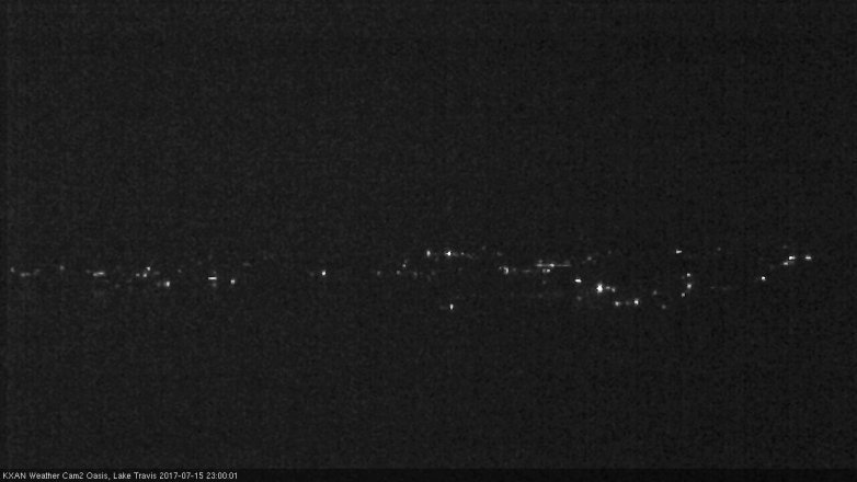 Lake Travis webcam, July 15, 2017 10:25 PM CT