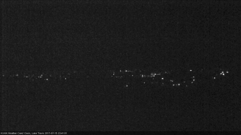 Lake Travis webcam, July 15, 2017 10:45 PM CT