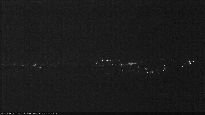 Lake Travis webcam, July 15, 2017 11:00 PM CT