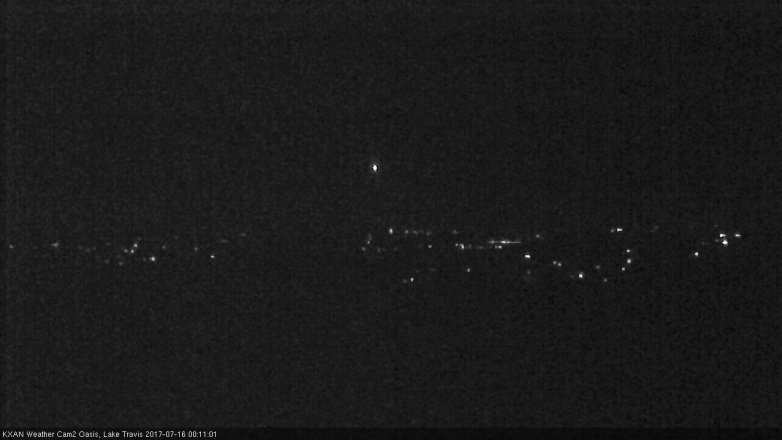 Lake Travis webcam, July 15, 2017 11:20 PM CT