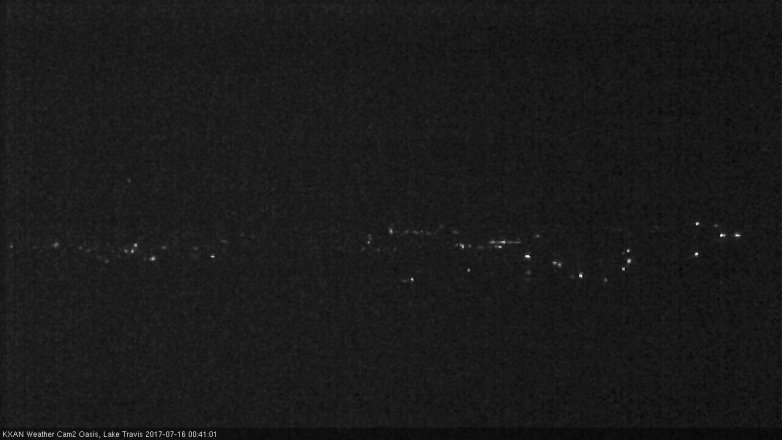 Lake Travis webcam, July 15, 2017 11:50 PM CT