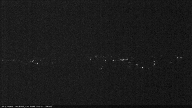 Lake Travis webcam, July 15, 2017 11:55 PM CT