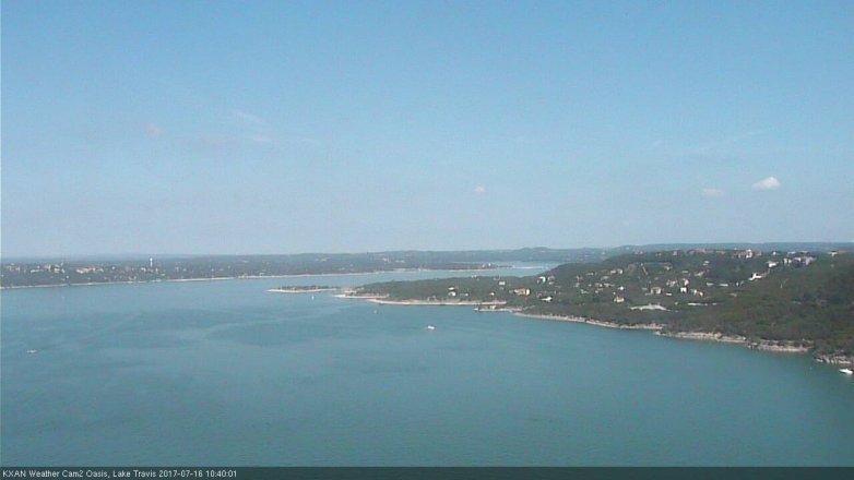 Lake Travis webcam, July 16, 2017 10:00 AM CT