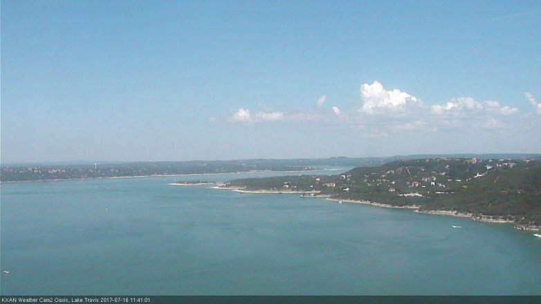 Lake Travis webcam, July 16, 2017 10:50 AM CT