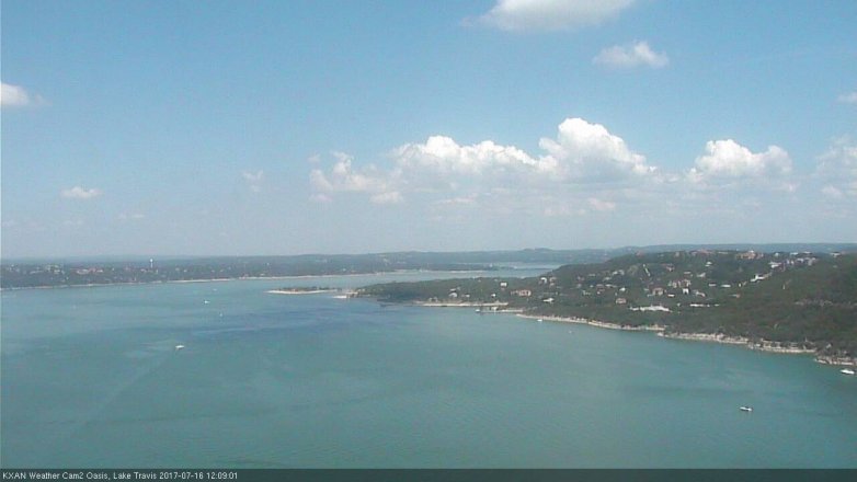 Lake Travis webcam, July 16, 2017 11:20 AM CT