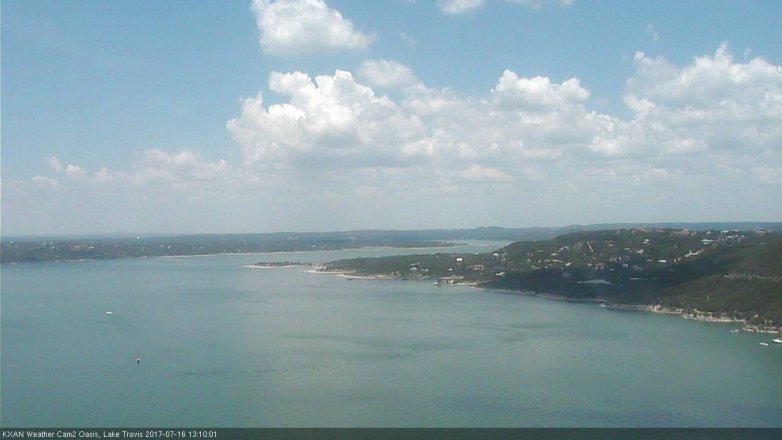 Lake Travis webcam, July 16, 2017 12:20 PM CT