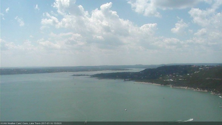 Lake Travis webcam, July 16, 2017 2:40 PM CT