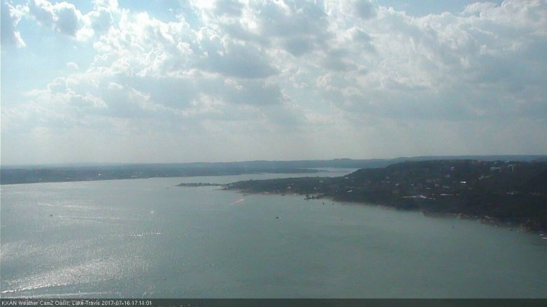 Lake Travis webcam, July 16, 2017 4:25 PM CT