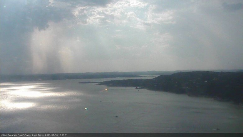 Lake Travis webcam, July 16, 2017 5:05 PM CT