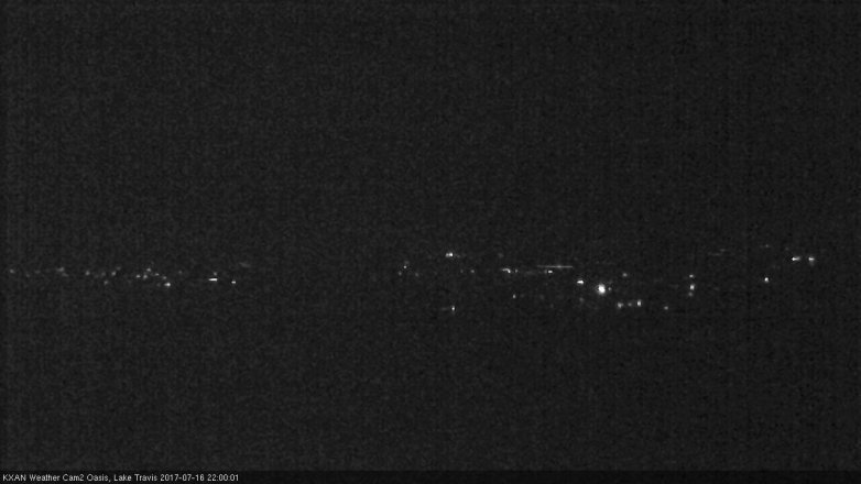 Lake Travis webcam, July 16, 2017 9:05 PM CT