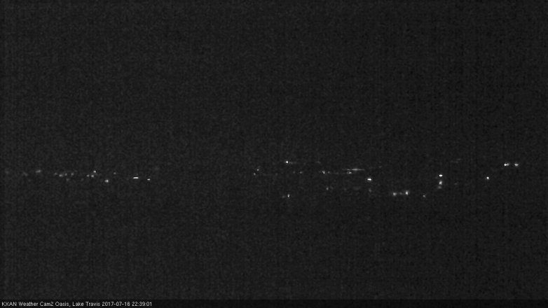 Lake Travis webcam, July 16, 2017 10:05 PM CT