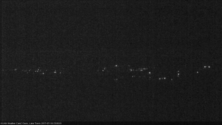 Lake Travis webcam, July 16, 2017 10:15 PM CT