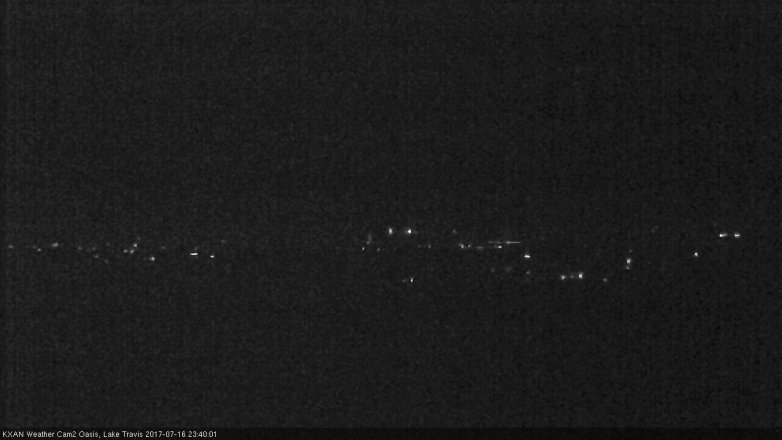 Lake Travis webcam, July 16, 2017 10:45 PM CT