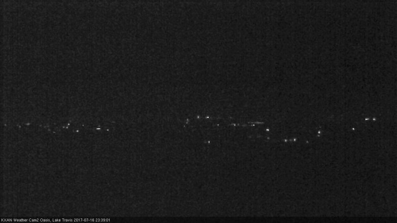 Lake Travis webcam, July 16, 2017 10:55 PM CT