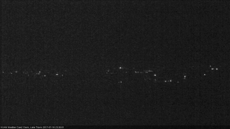 Lake Travis webcam, July 16, 2017 11:00 PM CT