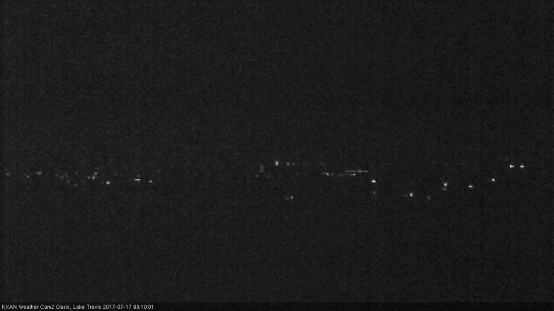 Lake Travis webcam, July 16, 2017 11:15 PM CT