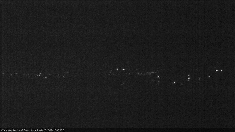 Lake Travis webcam, July 16, 2017 11:20 PM CT
