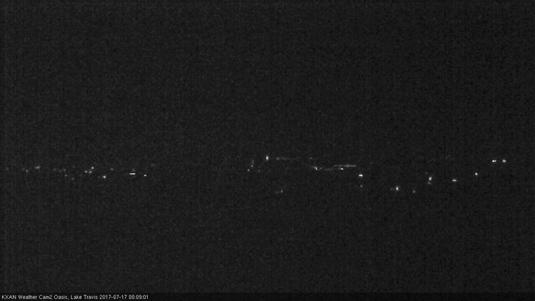 Lake Travis webcam, July 16, 2017 11:30 PM CT