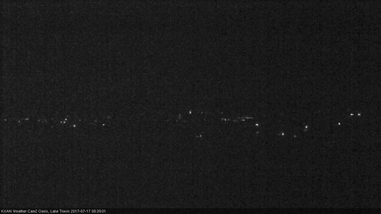 Lake Travis webcam, July 16, 2017 11:45 PM CT