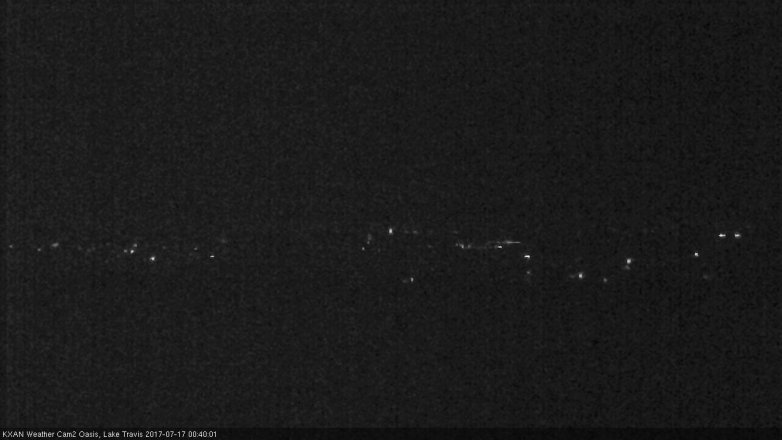 Lake Travis webcam, July 16, 2017 11:50 PM CT