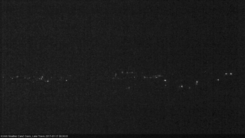 Lake Travis webcam, July 16, 2017 11:55 PM CT