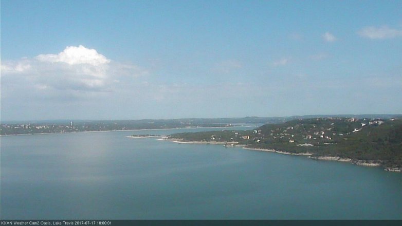 Lake Travis webcam, July 17, 2017 9:15 AM CT