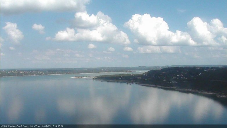 Lake Travis webcam, July 17, 2017 10:10 AM CT