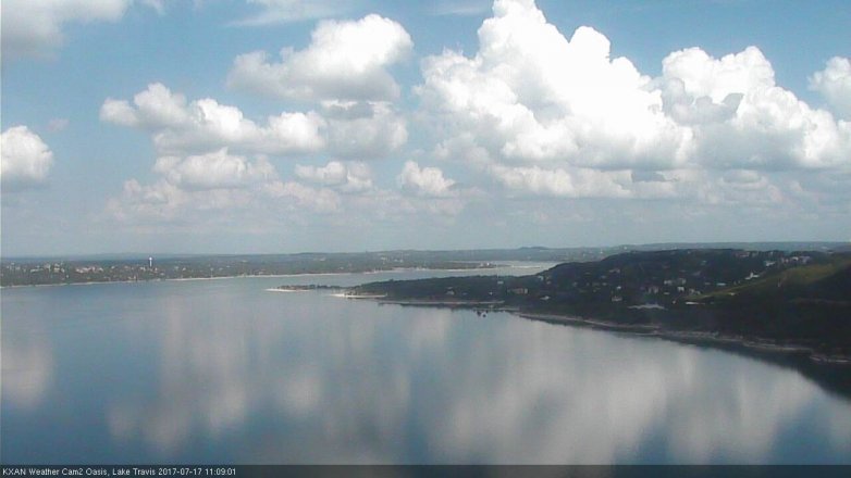 Lake Travis webcam, July 17, 2017 10:15 AM CT
