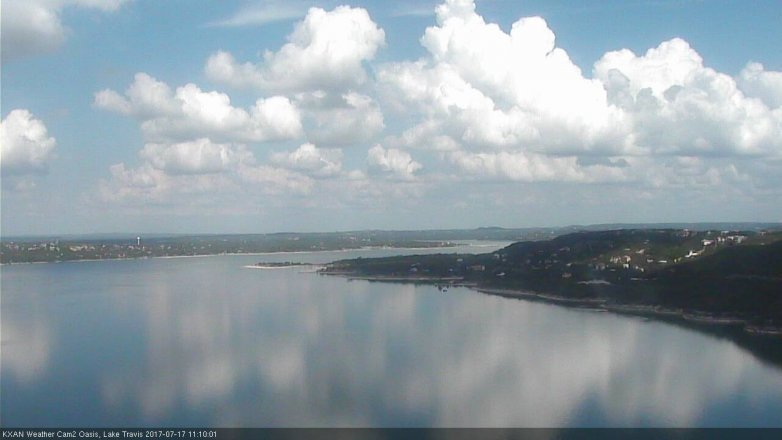 Lake Travis webcam, July 17, 2017 10:20 AM CT