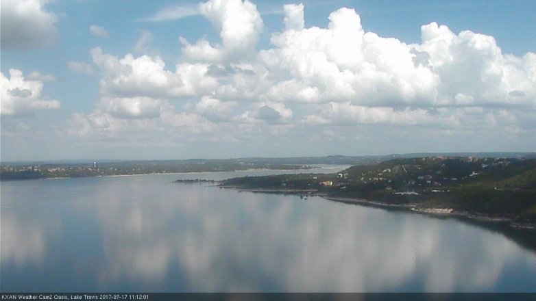 Lake Travis webcam, July 17, 2017 10:25 AM CT