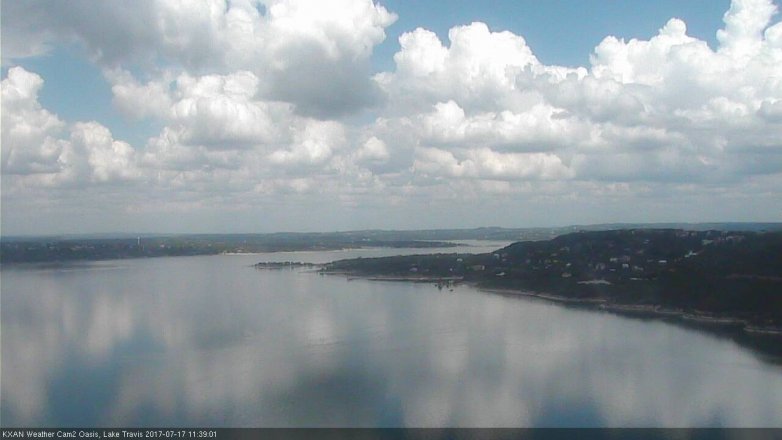 Lake Travis webcam, July 17, 2017 10:45 AM CT