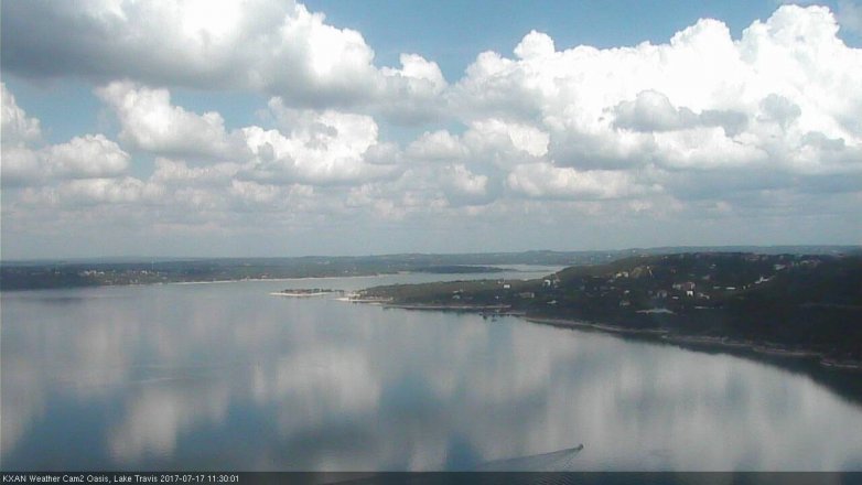 Lake Travis webcam, July 17, 2017 11:00 AM CT
