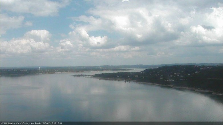 Lake Travis webcam, July 17, 2017 11:20 AM CT