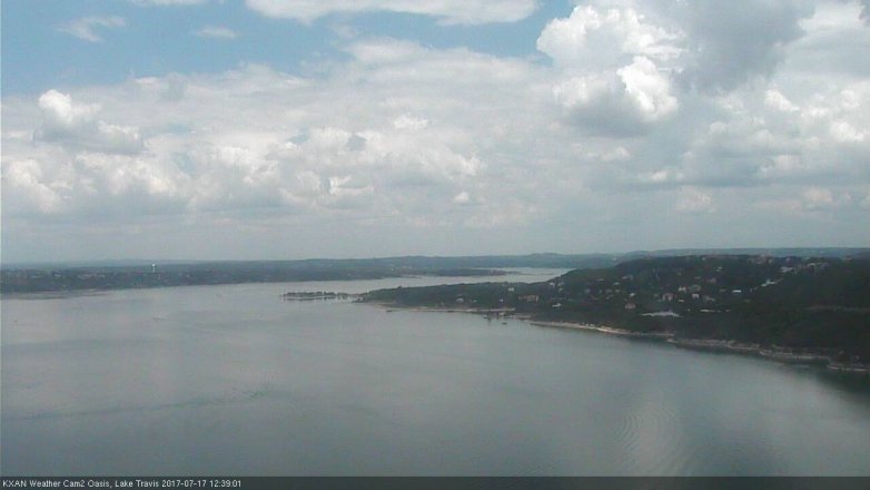 Lake Travis webcam, July 17, 2017 12:05 PM CT
