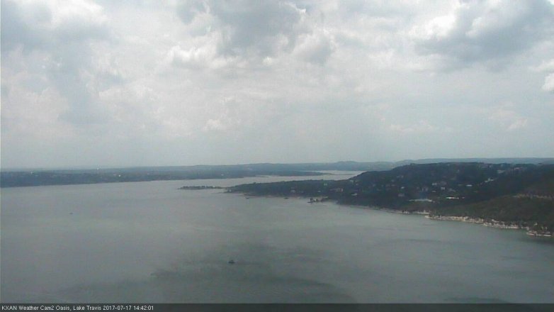 Lake Travis webcam, July 17, 2017 1:55 PM CT