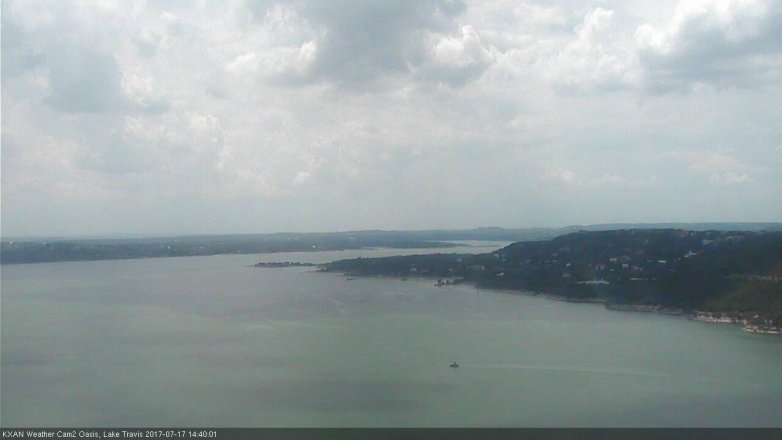 Lake Travis webcam, July 17, 2017 2:00 PM CT
